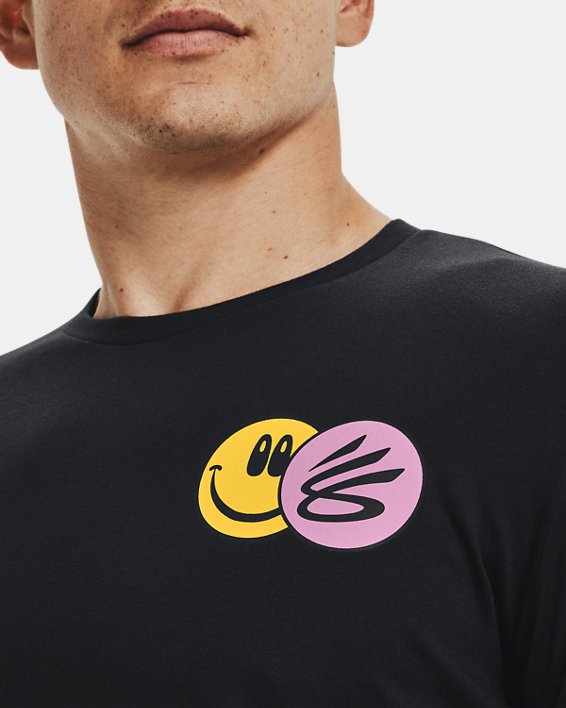 Men's Curry Hoop Vibes T-Shirt, Black, pdpMainDesktop image number 3